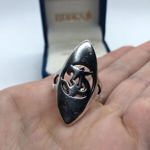 💛 925 Vintage Handmade Om Ring